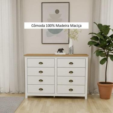 Imagem de Cômoda com 8 Gavetas Madeira Maciça - Linha Topázio - Finestra Móveis,