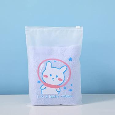 Imagem de HEEPDD Sacos Plásticos de Vedação Automática, Bolsa de Armazenamento de Deslocamento de Roupas de Roupas de Foca de de Focas de Bagagem de Bagagem de para Embalagens T Sapatos de íntimas Nan Nan