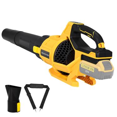 Imagem de Soprador de folhas sem fio para bateria Dewalt 20V, Max 650 CFM/125 MPH Turbo Boost, com motor sem escova de 17500 RPM para cuidados com gramado, jardim (somente ferramenta)