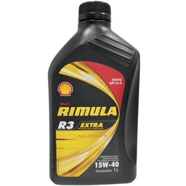 Imagem de Óleo de Motor 15W40 Rimula R3 Extra Ci4 1 Litro - Shell