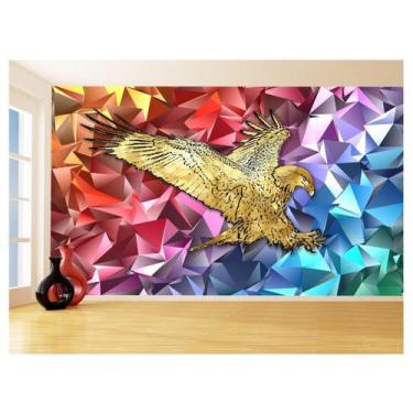 Imagem de Papel De Parede 3D Animais Pop Art Águia Voando 3,5M Pxa254 - Você Dec