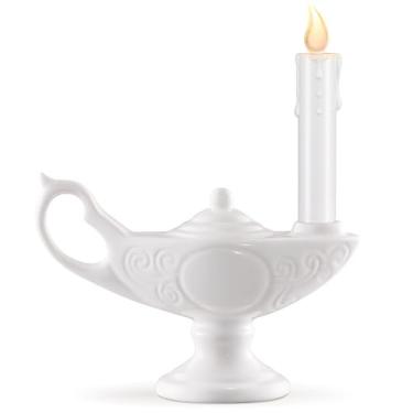 Imagem de Teenyyou 1 lâmpada de graduação de enfermeira alimentada por bateria (pilhas não incluídas) vela LED para presente da semana dos enfermeiros (branco completo, pequeno)