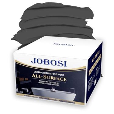 Imagem de Kit de pintura de azulejo cinza e acabamento de azulejos 32,0 Fl Oz/50-55 pés quadrados Banheira parede do banheiro, fácil de usar pia de bancada de pia de bancada à prova d'água, baixo odor, não