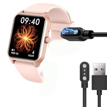 Imagem de Compatível com carregador de relógio inteligente Yoever, carregador de substituição USB magnético compatível com Yoever LW83, ID19, Y18, IDW20 Smart Watch (preto, para Yoever LW83, ID19, Y18, IDW20)