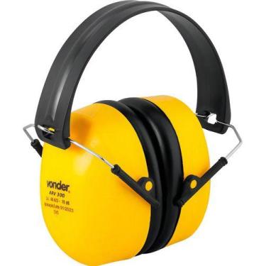 Imagem de Abafador De Ruídos Tipo Concha 19 Db Arv 300 Vonder Amarelo
