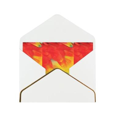 Imagem de SKKNT Fantastic Parrot Feather Print Cartões comemorativos para todas as ocasiões, convites de festa de aniversário de casamento, 12,7 x 15,2 cm