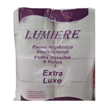 Imagem de Papel Higiênico Industrial Super Macio Branco Luxo C/ 8 Unidades Lumie
