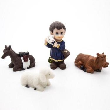 Imagem de Presépio Infantil Resina 11 Peças 6 Cm - Amém Decoração Religiosa