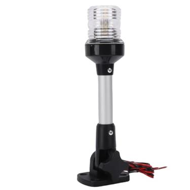 Imagem de GLOGLOW Luz de Navegação Dobrável Luz de Popa LED para Barcos, Panorâmica de 360 ​​graus 3W 9 Polegadas Pólo de Liga de Alumínio de Grau Marinho à Prova d'água IP67 para Barcos, Panorâmica de 360