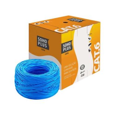 Imagem de Cabo De Rede Cat6 Furukawa Soho Plus Caixa 305 Metros Azul 