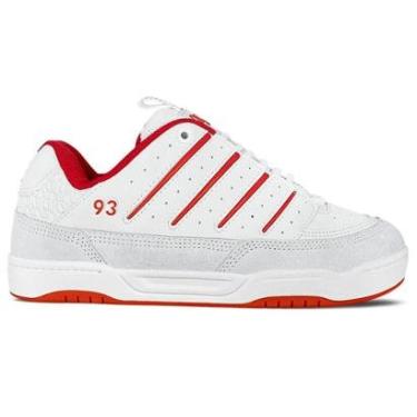 Imagem de Tênis Qix Golden Unissex | Branco Vermelho-Unissex