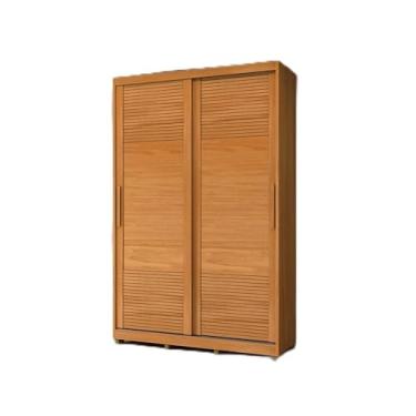 Imagem de Guarda Roupas 2 Portas de Correr Bordeaux Nature S/Espelho Mdf Casamia