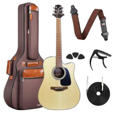 Imagem de Kit Violão Takamine Aço Eletrico GD12CE-NS + ACESSÓRIOS VOIK