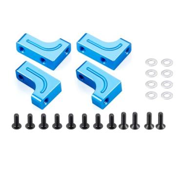 Imagem de QUE-T 4pcs Blue Aluminum Servo Mount Post Upgrade for 1/10 Tamiya TT01 TT-01 RC On Road Touring Car