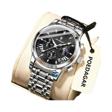 Imagem de Relógio Militar Masculino À Prova D'Água Com Data Luminosa Cronógrafo 