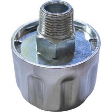 Imagem de ÜREL Tampa de respiro de tanque hidráulico pequeno para reservatório de óleo e combustível – tampa de ventilação de enchimento de metal (NPT 3/20.3 cm rosqueada, 304 (18/10) aço inoxidável de grau)