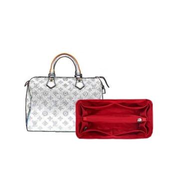Imagem de Bolsa organizadora adequada para armazenamento de nylon Lv Speedy, bolsa organizadora de bolsa, bolsa de armazenamento e forro de carteira, Vermelho B, Foe Lv speedy 25