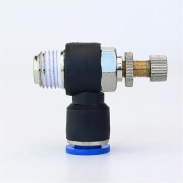 Imagem de SL4-M5/SL6-M5/SL4-02/6-02 Conector Rápido Regulador de Pressão Válvula de Aceleração Acessórios para Compressor de Ar Encaixe Pneumático 100 Peças (SL10-04)