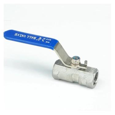 Imagem de SAYOBO 1/10.2 cm BSP Rosca fêmea 304 aço inoxidável 1 peça válvula de esfera de furo reduzido óleo água ar