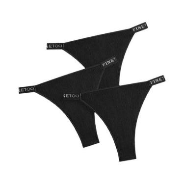 Imagem de Conjunto De Calcinhas Brasileiras De Algodão De Cintura Baixa Para Mul