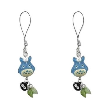 Imagem de Chaveiro De Animal Totoro Azul Kawaii, Pingente De Anime De Gato Cospl
