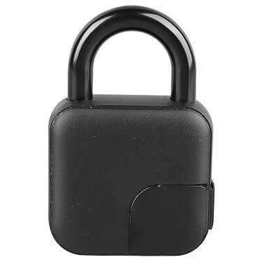 Imagem de aqxreight Cadeado de Impressão Digital para APP Controle Bloqueio Eletrônico Antifurto à Prova d'água para Portão Locker Bagagem Ginásio que para APP de Impressão Digital e Seu de Incômodo