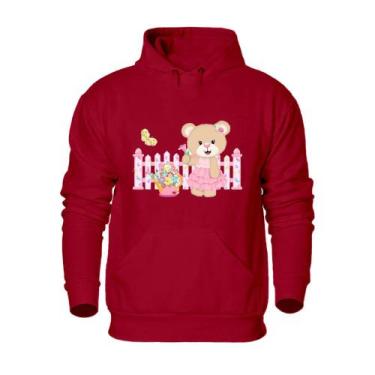 Imagem de Blusa Agasalho Moletom Feminino Plus Size Flanelado Com Capuz Ajustave