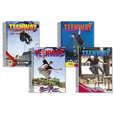 Imagem de Caderno Espiral Universitário Capa Dura 20X1 400Fls 02/Pt Teen Way Fsc