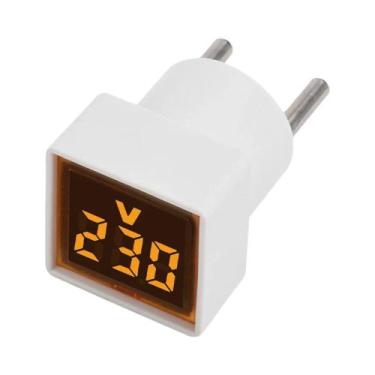 Imagem de Voltímetro Digital Quadrado, Testador De Tensão, Monitor Com Plugue EU