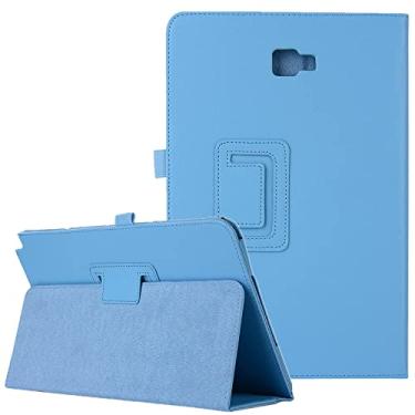 Imagem de Capa inteligente para Samsung Galaxy Tab A 10.1 com S Pen SM-P580 SM-P585 SM-P588, capa ultrafina de couro leve para hibernar/despertar para Tab A 10.1 2016 (com S Pen) P580 P585 (Li-Light Blue)