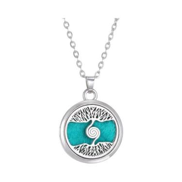 Imagem de Colar Difusor De Óleo Essencial Em Aço Inoxidável Para Mulheres, Pinge