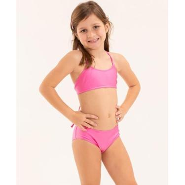 Imagem de Biquíni Infantil Básico Liso - APNEIA, Rosa, M