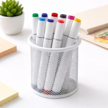 Imagem de Canetinha Escolar Ponta Dupla Criativa Marcador Colorido Permanente Desenho (6)