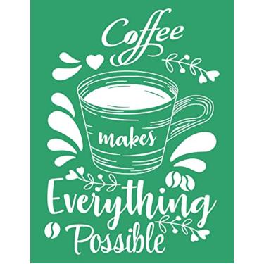 Imagem de DGAGA Estênceis de serigrafia, café tudo possível, autoadesivo, transferências de tela de seda reutilizáveis, tinta de giz para pintura em quadro-negro de madeira, decoração de casa