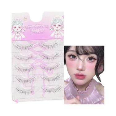 Imagem de Cílios Postiços Antigos De 4-8mm, 5 Pares, Extensões De Cílios Naturai