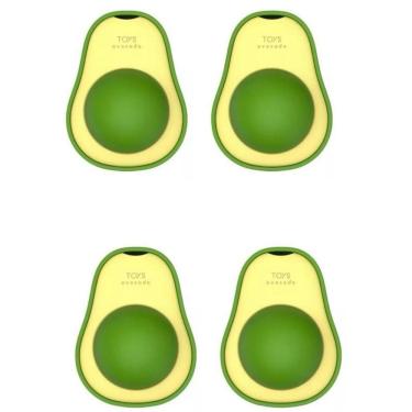 Imagem de 4 Abacate Brinquedo Interativo Gatos Comcatnip Ervas Natural