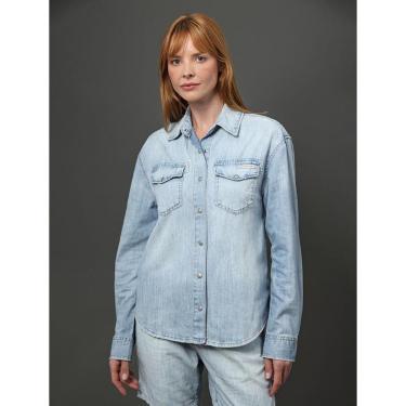 Imagem de Camisa Jeans Feminina Overshirt Calvin Klein Jeans-Feminino