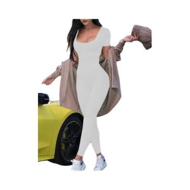 Imagem de Macacão Feminino Slim De Uma Peça Cor Sólida Moda Primavera Verão 2025