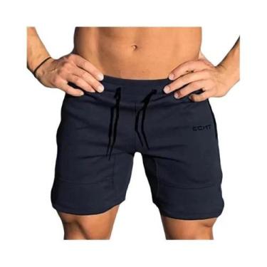 Imagem de Shorts De Corrida Masculinos Com Bolso Em Malha Com Zíper Para Verão, 