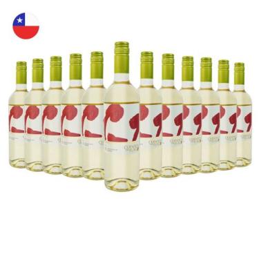 Imagem de Kit com 12 Vinho Chileno Branco Seco Uva Sauvignon Blanc Cuentos del F