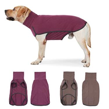 Imagem de Suéter de cachorro gola alta inverno quente roupas para pets poliéster-elastano cães pequenos médios e grandes ideal ocasiões diárias festivas
