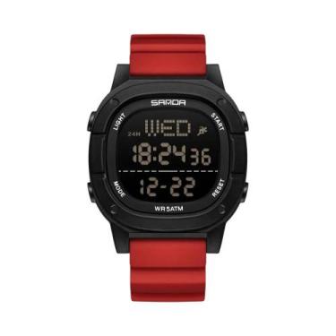 Imagem de Relógio De Pulso Digital Esportivo Militar Masculino SANDA 9078 À Prov