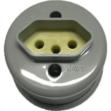 Imagem de Tomada Externa Voltec 2 Polos +Terra 20A Cinza V419.2 - Kit C/30