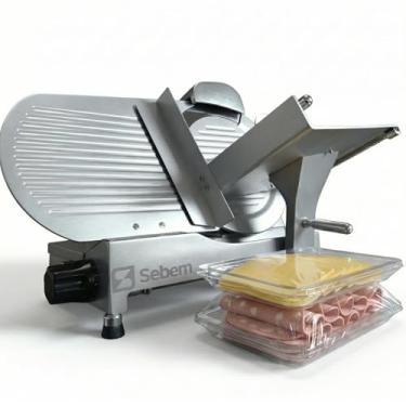 Imagem de Máquina de Cortar Fatiador Semi Automático Industrial para Frios Queijo Presunto 30cm Sebem
