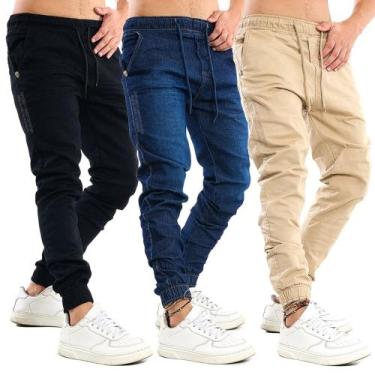Imagem de Kit 3 Unid Calça Skinny Joguer Camuflada Cores Todos - Apollogy, 38