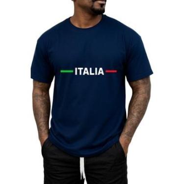 Imagem de Camiseta Gmm Shoes Itália Masculina Casual com Logo Estampado-Masculino