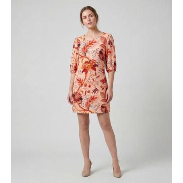 Imagem de Vestido Midi Com Manga Flare 3/4 Infinita Cor Marrom, G, Marrom