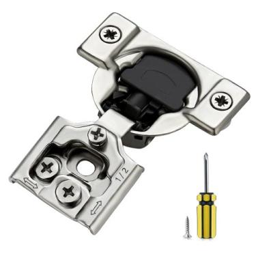 Imagem de Dobradiças de gabinete Ravinte Soft Close 1,27 cm, sobreposição, pacot