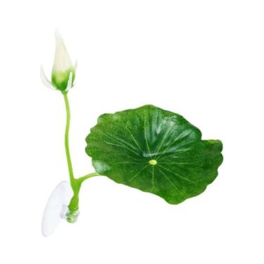 Imagem de Folha Artificial De Lótus Para Peixe Betta: Esconderijo, Reprodução E 