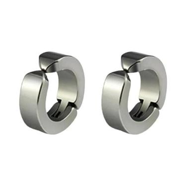 Imagem de Conjunto De Brincos Magnéticos Unissex De Aço Inoxidável Estilo Punk C